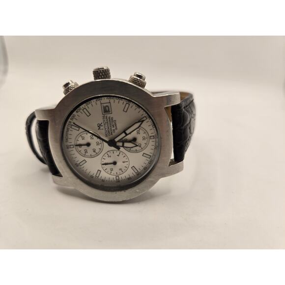 Mount Royal Convex Round Chronograph Men's Watch T-1852W - Picture 6 of 12